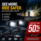 🎉 Udsalg 2026 — Over 40.000 solgt! 🏍️ Universelle LED-spotlights til motorcykler – dobbeltstråle og vandtætte til alle vejrforhold 💡