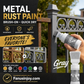 ✨Nyhed – 🔥50 % rabat i en begrænset periode! 🖌️Frisk malingsoverfladerne op med et enkelt sprøjt!✨🏠Vandbaseret metallic-sølvmaling med indbygget pensel💥👍