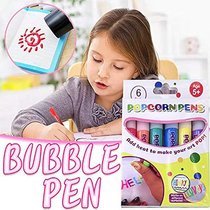 🎄🥳 HOT SALE 2026! MERE END 50.000 SOLGT! ✨ Magiske tuschpenne med popcorn-effekt – aktiveres af varme og skaber oppustede 3D-tegninger | Perfekte til børns håndarbejde