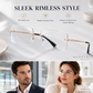 🔥50 % RABAT🔍 Briller uden stel med blåt lys-filter | Avanceret teknologi til filtrering af blåt lys · 👓 Stilfuldt design uden stel · Perfekte til både fritid og arbejde