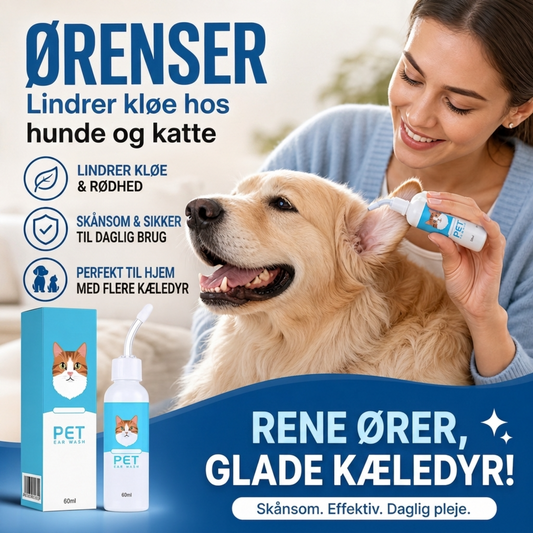 🐶🐱 Ørenrenser, lindrer kløe hos hunde og katte