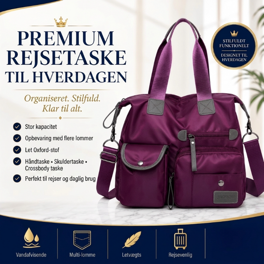 Vandtæt taske med stor rummelighed til kvinder