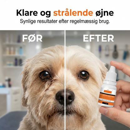 Milde rensende øjendråber til kæledyr