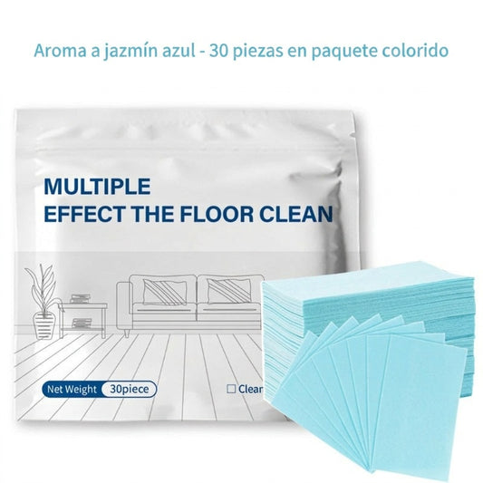 Paquete de 30 toallitas multiuso para la limpieza de suelos
