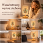 🌙 Bordlampe i træ med Jomfru Maria-motiv