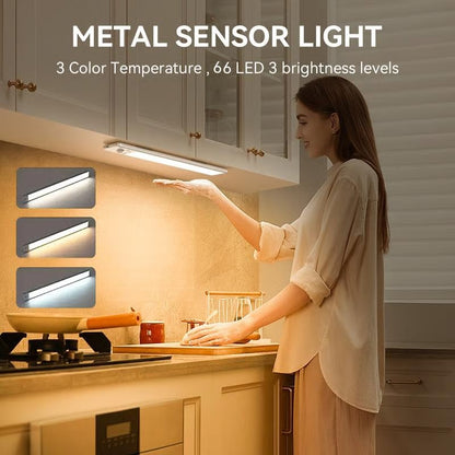 🏆 Hot Sale! 50 % RABAT 🔥 3-farvede LED-sensorlamper – magnetiske og genopladelige