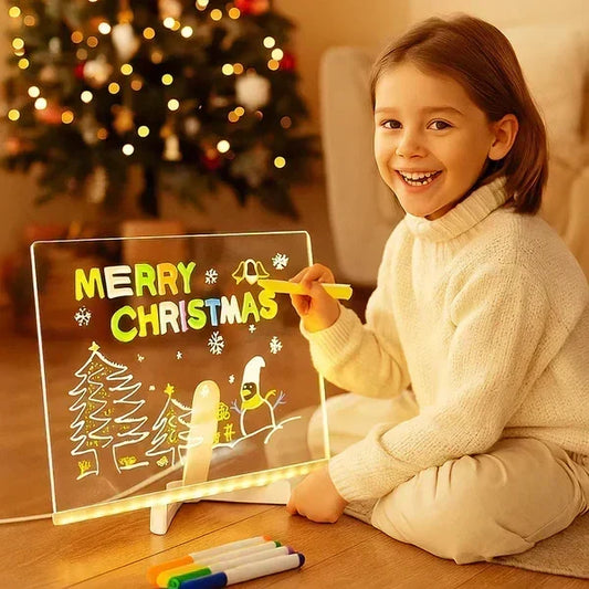 ✨🎨Lysende LED-tegnebræt til børn