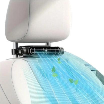 Car Seat Fan 🌬️ – 3-Speed Rechargeable Clip-On Fan with 3000mAh Battery 🔋 | USB-C Charging ⚡ for Cars 🚗, Golf Buggies 🛺 & Campervans 🏕️