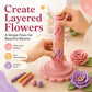 🌸 BEGRÆNSET TID: 50 % RABAT! ✨ DIY-værktøj til formning af lerblomster – modulært, med trykfunktion, kreativt håndværk 🎨