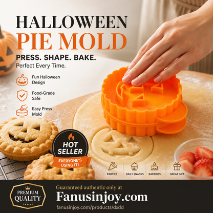 🎃Halloween-tilbud! 🔥Denne kageform må du ikke gå glip af! 🍰Halloween-form til håndholdte tærter
