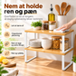 Multifunktionelt hjørneopbevaringsreol i træ