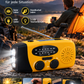 ⏳ Solcelledrevet radio med AM/FM-modtagelse – lommelygte med 3 LED’er, USB-nødopladningsfunktion og 600 mAh-batteri – Gcom