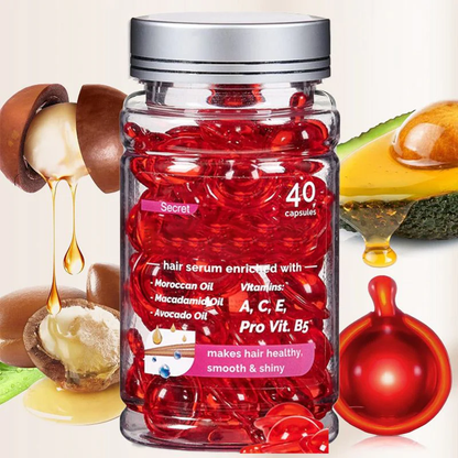 🥳2026 STOR UDSALG🥳💞Over 50.000 solgt!🌿🧖‍♀️ 50 % RABAT! Hårplejeserum med marokkansk olie – beriget med vitaminer, reparerer skader. Tæmmer kruset hår og giver strålende glans. Perfekt til daglig pleje. Dit hårs bedste ven. 🎁💆‍♀️