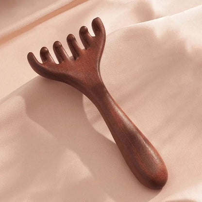 🛒 KØB 1, FÅ 1 GRATIS! ✨ 6-SPIDSET MERIDIANKAM – Akupressur-hovedbundsmassager og hårfjerner, forbedrer blodcirkulationen og afslapningen, naturligt trædesign 🌿💆‍♀️