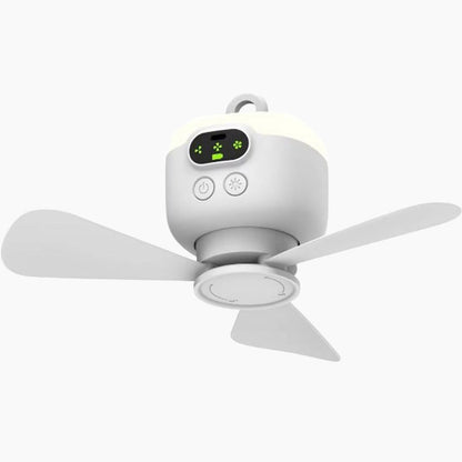 🍃Genopladelig loftventilator med LED-lys
