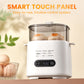 🥳2026 TOPTILBUD🥳💞Over 50.000 solgt!🎁✨ 50 % RABAT! Mini multifunktionel æggekoger – smart touch-panel, plads til 6 æg, koger, pocherer, laver røræg og damper. Perfekt til hurtige morgenmåltider! 🥚⚡