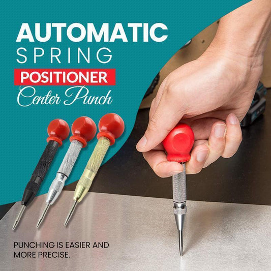 🔘 50 % RABAT! ⚡ Automatisk centreringsstempel – præcis mærkning af metal/træ, fjederbelastet og med justerbar trykkraft 🛠️📏