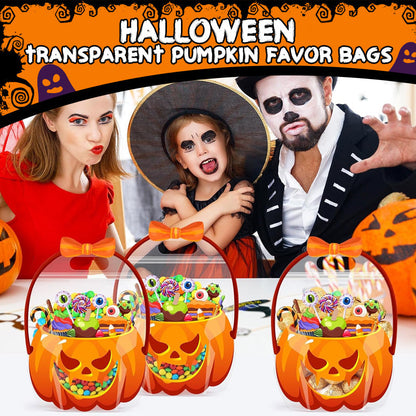 🎃👻Halloween-slikposer i form af græskar | Den genlukkelige lynlås forhindrer slikket i at vælte ud🍬