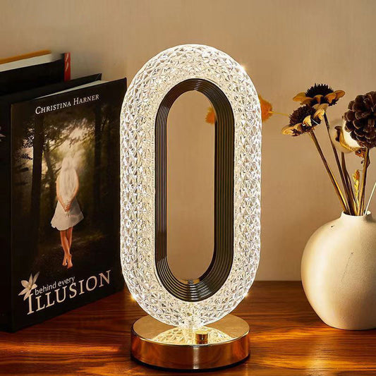 🎄Juleudsalg – 50 % RABAT!!✨💎Over 50.000 solgt! 🎁Genopladeligt luksuriøst krystal-LED-natlys