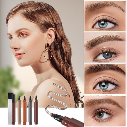 🔥Sidste dag – Køb 1, få 1 gratis!🎁Over 50.000 solgt! Næsten udsolgt ✨✏️ Vandtæt skæg- og øjenbrynsstift med 4 spidser – smudsfast, naturligt look og lang holdbarhed 🌟
