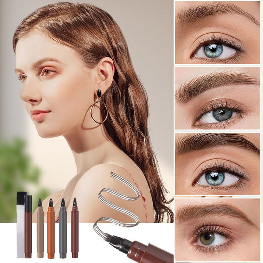 🔥Sidste dag – Køb 1, få 1 gratis!🎁Over 50.000 solgt! Næsten udsolgt ✨✏️ Vandtæt skæg- og øjenbrynsstift med 4 spidser – smudsfast, naturligt look og lang holdbarhed 🌟