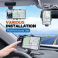 📱 Sammenklappelig telefonholder til bilen – 1080° justering i flere retninger, vibrationsdæmpende fastgørelse og silikoneholder