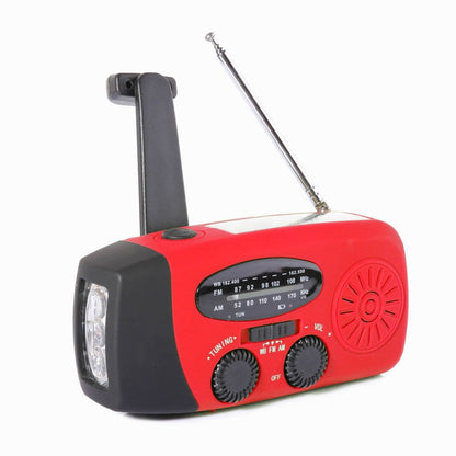 ⏳ Solcelledrevet radio med AM/FM-modtagelse – lommelygte med 3 LED’er, USB-nødopladningsfunktion og 600 mAh-batteri – Gcom