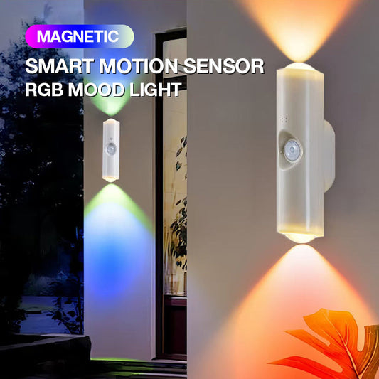 ✨ Magnetisk smart bevægelsessensor med RGB-belysning – tilpasselig stemning 🌈💡