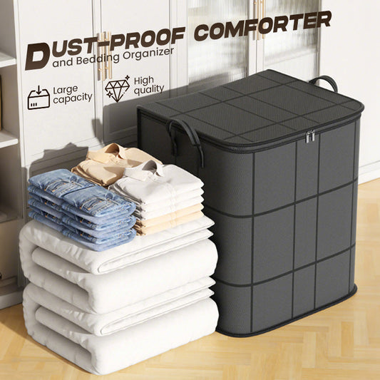 🧺 50 % RABAT NU! 🛏️ Støvdæksel til dyner & sengetøj – stor kapacitet, slidstærkt non-woven & sammenfoldeligt design – perfekt til sæsonopbevaring 🌿