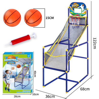 ⏰50 % RABAT NU!⛹️Hurtig levering 🚚💨Indendørs basketball-arkadespil til børn med 4 bolde🏀