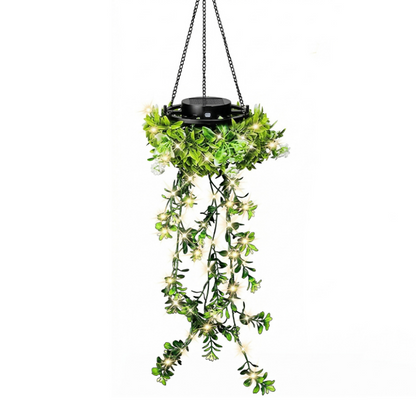 🌿☀️ -50 %! Hængende solcellelampe med græseffekt – Varmt og dæmpet lys, en eventyrlig stemning til haven, terrassen eller altanen, uden ledninger eller batterier 🍃🏡