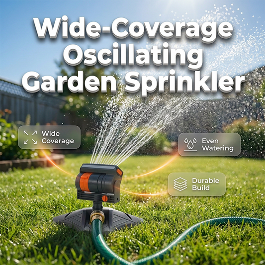 Automatisk roterende havesprinkler med stor dækningsradius