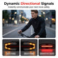 Cykelbaglygte med hornalarm