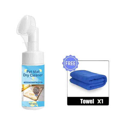 🐾 50 % RABAT! 🧼 Vandfri skumrenser til kæledyrsmåtter – Med børste og hurtig opfriskning ✨