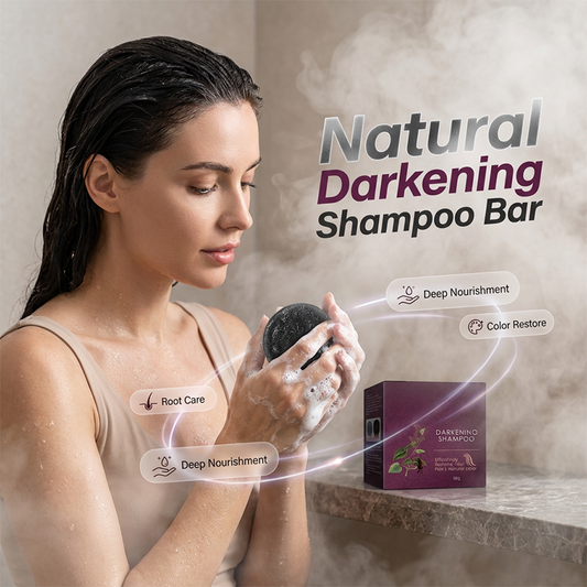 Barra de champú oscurecedor para cabello gris