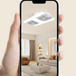 🔥Tidsbegrænset tilbud – Moderne 2-i-1 LED-loftventilator med belysning
