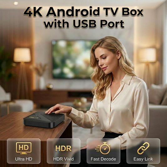 🎁Stort tilbud: 50 % rabat⏳Android TV-boks med Bluetooth