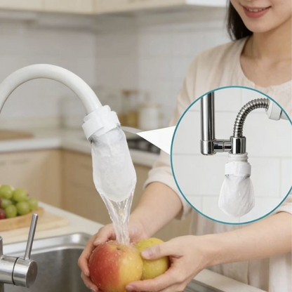 🚰 50 % RABAT NU! 🧼 Sprøjtesikkert køkkenarmaturfilter til fjernelse af sediment og rust – 360° drejeligt og nemt at montere – Reducerer klorlugt, passer til de fleste vandhaner – renere vand og mindre rod 💧