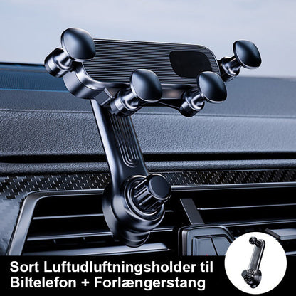 Drejeligt holder til mobiltelefonen i bilen