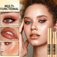 💄 50 % RABAT I BEGRÆNSET PERIODE! 💥 3-i-1 øjenskygge-stift med farveovergang – én strøg, vandfast, buet spids ✨