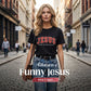 Sjov T-shirt til kvinder med Jesus-motiv