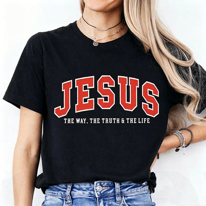 Sjov T-shirt til kvinder med Jesus-motiv