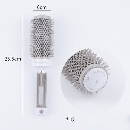 💇Professionel rund hårbørste, der giver volumen – med huller i børstehovedet, ergonomisk greb, salonresultater ✨