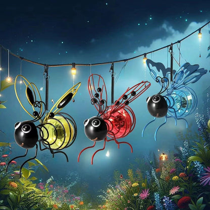 🐝Hængende solcelledrevet bi-lampe til udendørs brug – Den perfekte gave til mødre, der elsker planter, eller bogstaveligt talt alle, der smiler ❤️