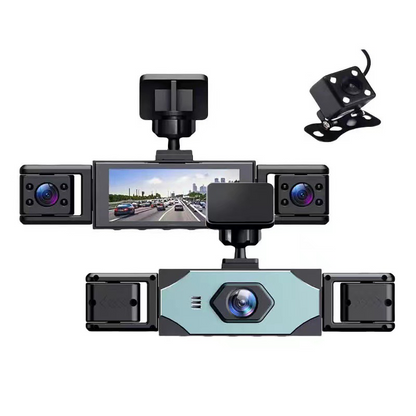 🚗50 % RABAT!📹4-kanals bilkamera med 360°-beskyttelse
