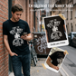 Alsidig T-shirt med sjovt motiv til mænd