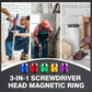 3-i-1 skruetrækkerhoved med magnetring