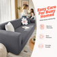 Universelt strækbart jacquard-sofaovertræk