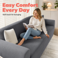 Universelt strækbart jacquard-sofaovertræk
