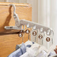 🧥📦 Sammenklappelig tøjbøjle – 5 kroge, pladsbesparende, perfekt til rejser!